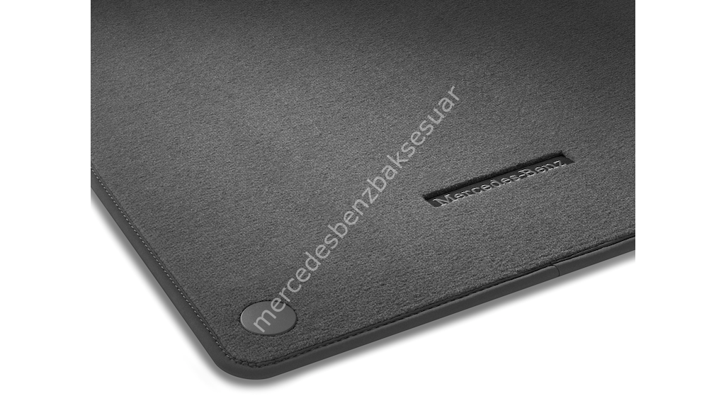 AMG kadife paspaslar, Set, 4 parçalı, AMG dokumalı logosu ile Uzay gri