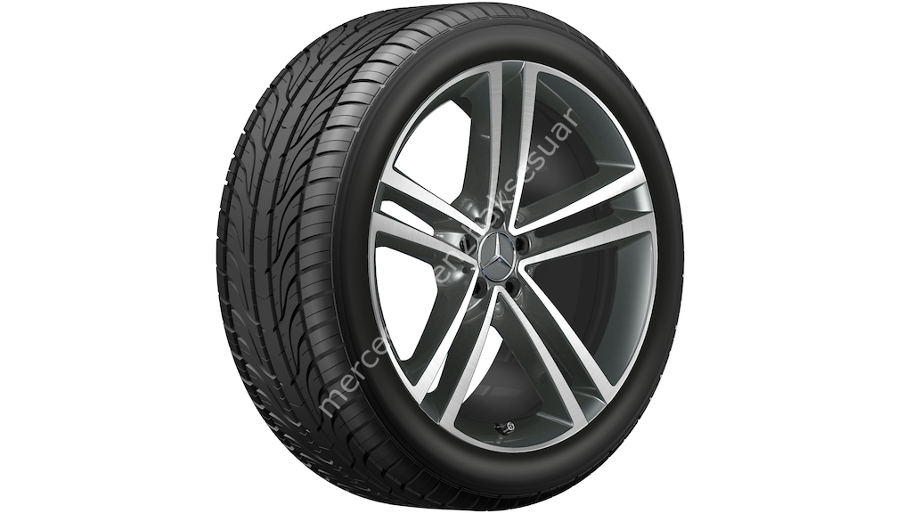 Mercedes Benz 5 çift kollu jant, 53,3 cm (21 inç), Ön