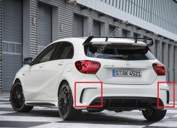 A45 AMG Arka tampon Flapları
