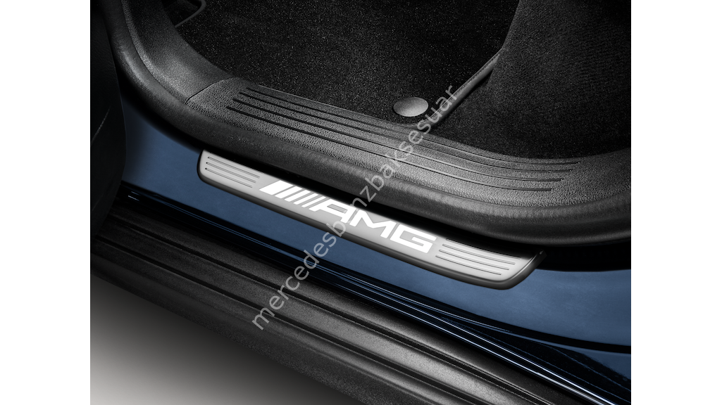 AMG Işıklı biniş yeri çıtası için değiştirilebilir kapak, ön, 2'li