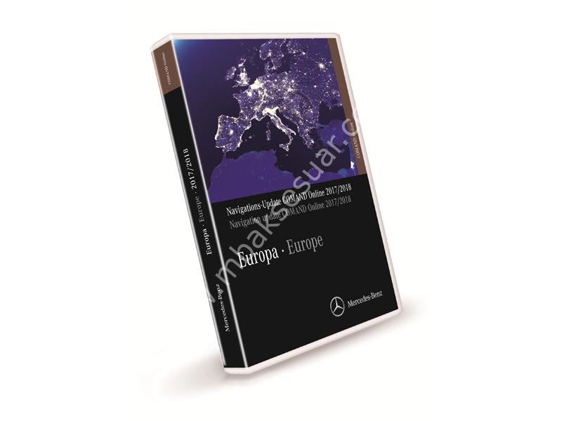 Mercedes Benz Navigasyon güncelleme, COMAND Online, Avrupa, 2017/2018 sürümü