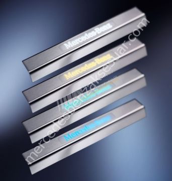 Mercedes Benz Krom Kapı Eşik Kaplaması Set 2 parça (ışık hariç)