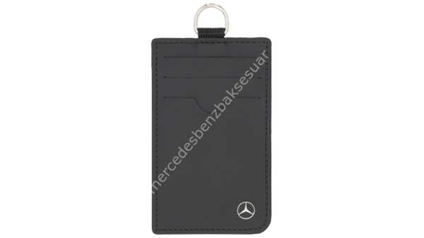 Mercedes Benz Kredi kartı cüzdanı, kordonlu, araç derisi
