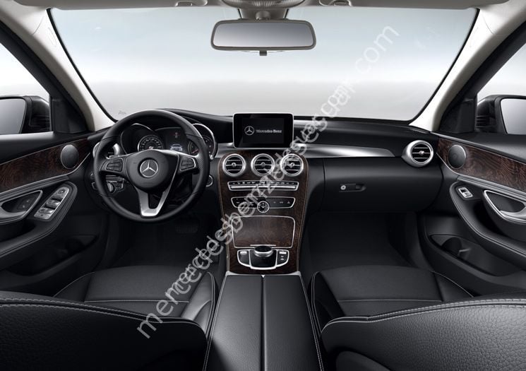 Mercedes Benz Kahverengi Dişbudak Ağacı Ahşap Kaplama