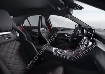 AMG Kırmızı Karbon Orta Konsol Kaplaması