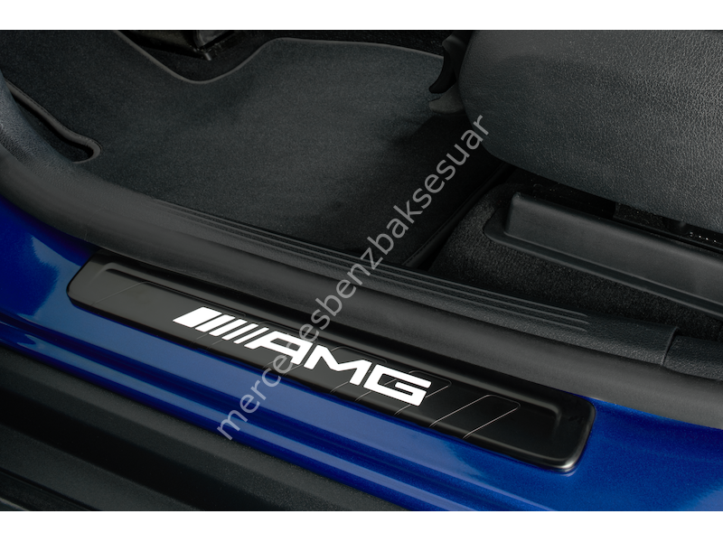 Mercedes Benz Işıklı biniş yeri çıtası için değiştirilebilir kapak, AMG, ön, 2'li